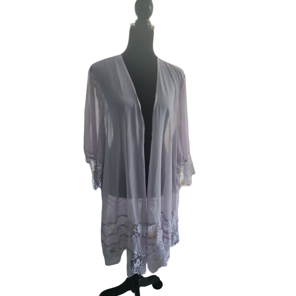 Torrid Lilac Asymmetrical 3/4 Sleeve Blouse